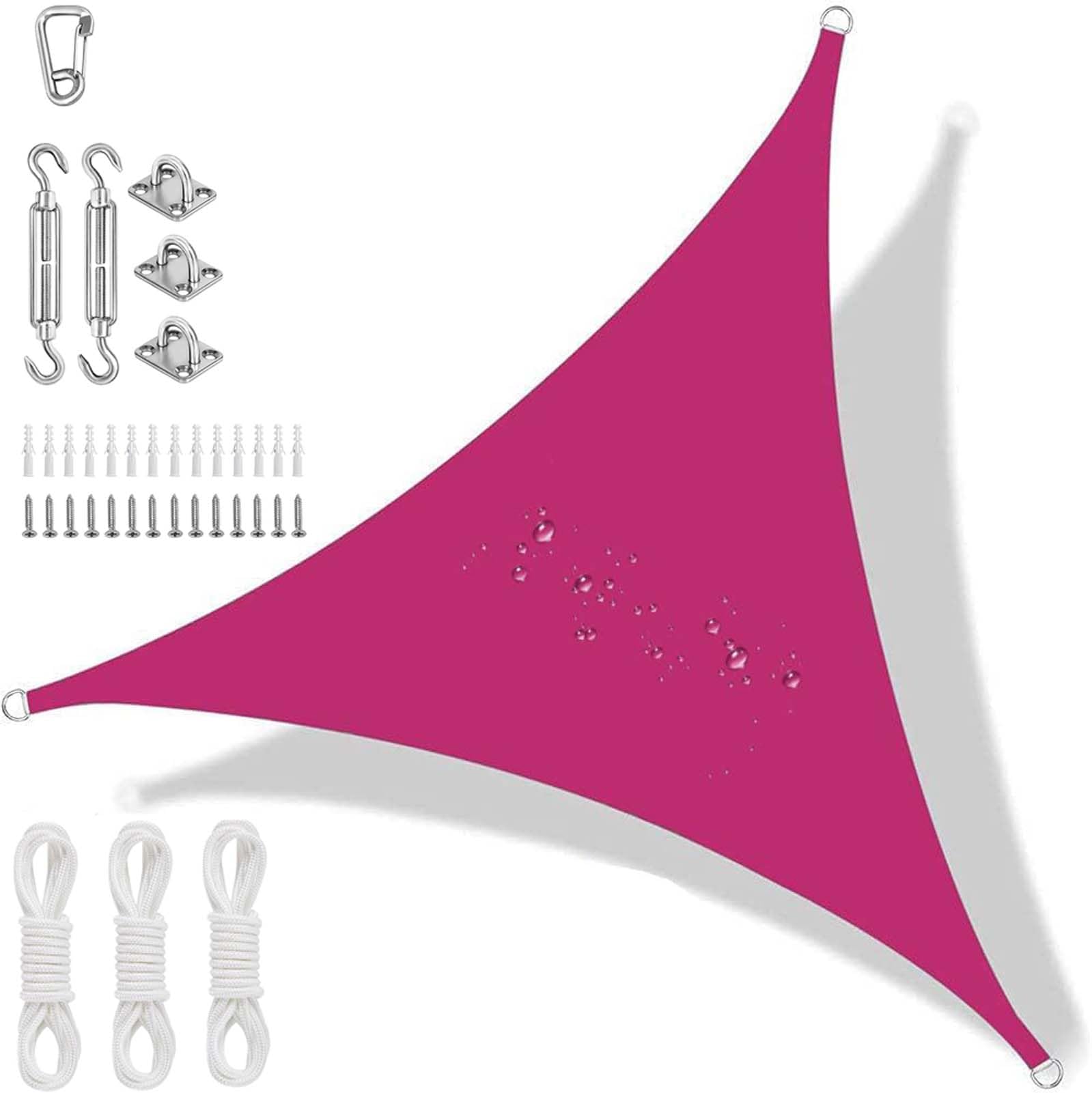 Pare-soleil triangulaire respirant résistant aux intempéries voile ombrage