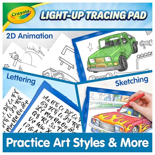 Image of Crayola Light Up Tracing Pad - Blue, Drawing & Tracing Projector for Kids, Sketching Light Box Table, Toys for Kids, Gift for Girls & Boys, Ages 6+
