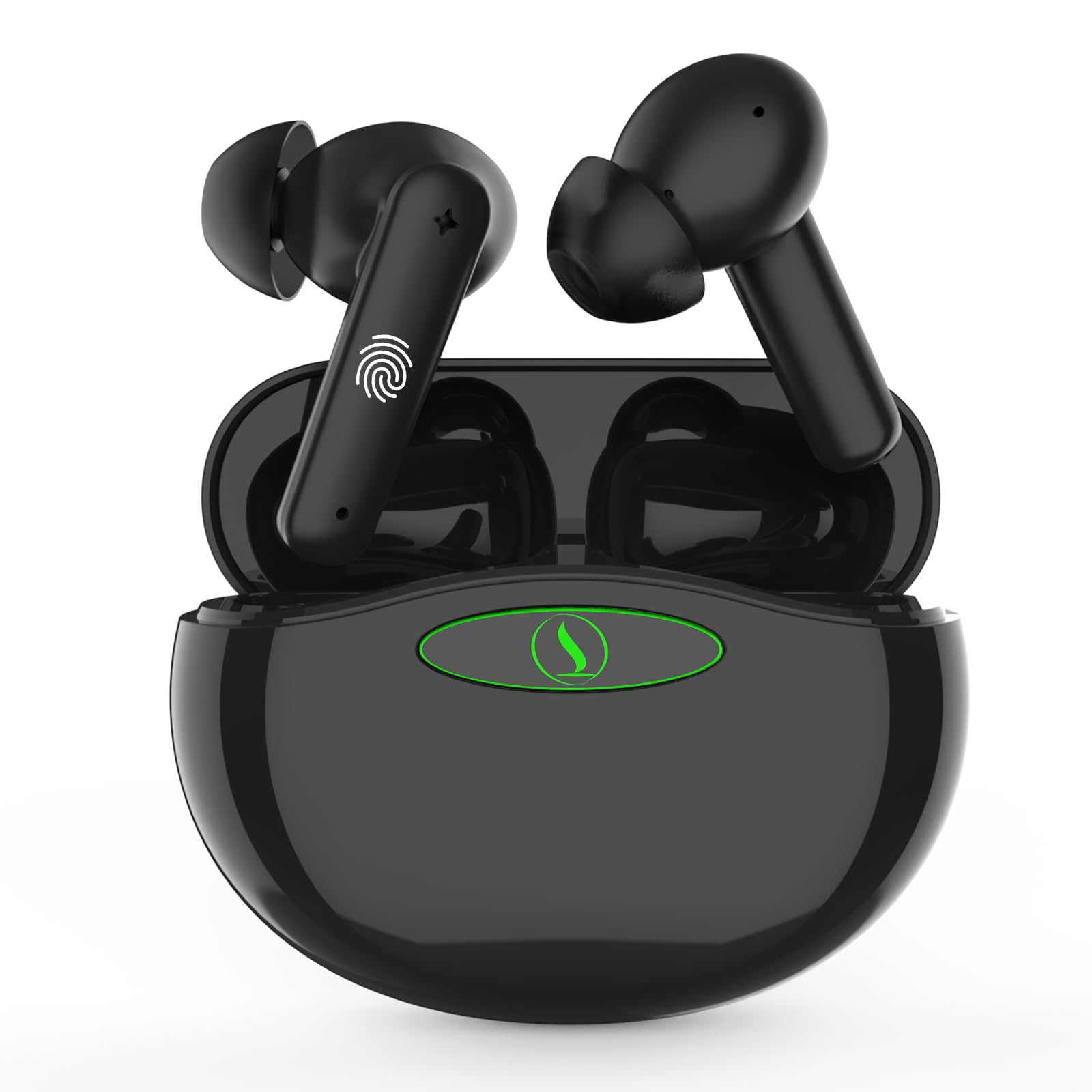 Hearing Aids, OTC Hearing Aids with Noise Reduction and Rechargeable for Seniors, Hearing Aid with 32-Channel Digital Sound Processing, Comfortable In-Ear Fit, Multiple Modes, Long Battery Life. Black