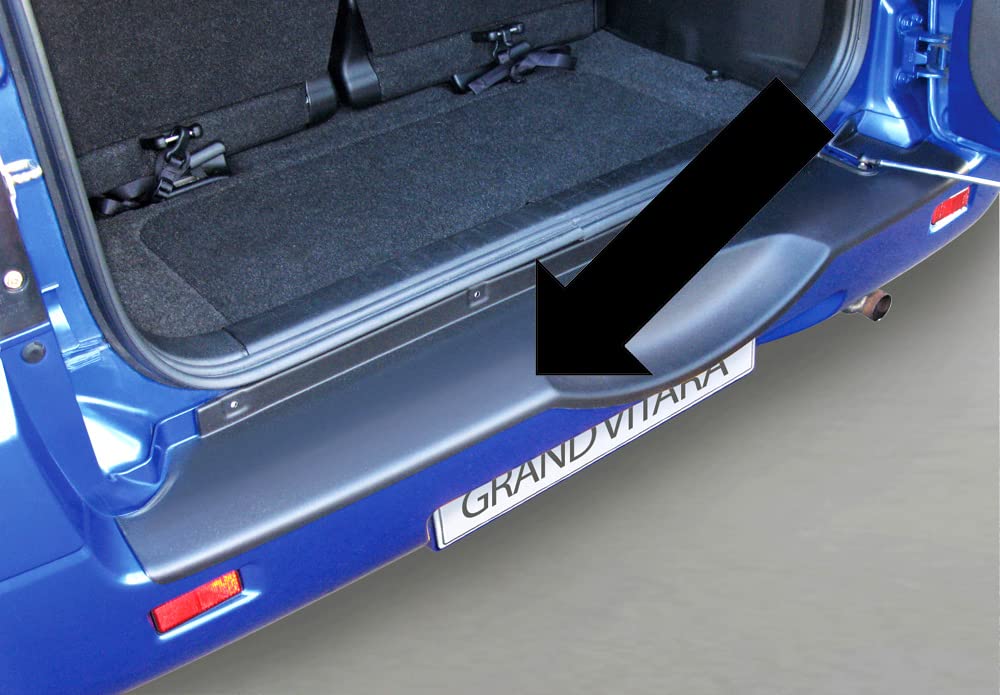 RGM - Protección para borde de carga original para Suzuki Grand Vitara II SUV Combi con soporte de rueda de repuesto trasero, año de fabricación 04.2005-02.2015 RBP553