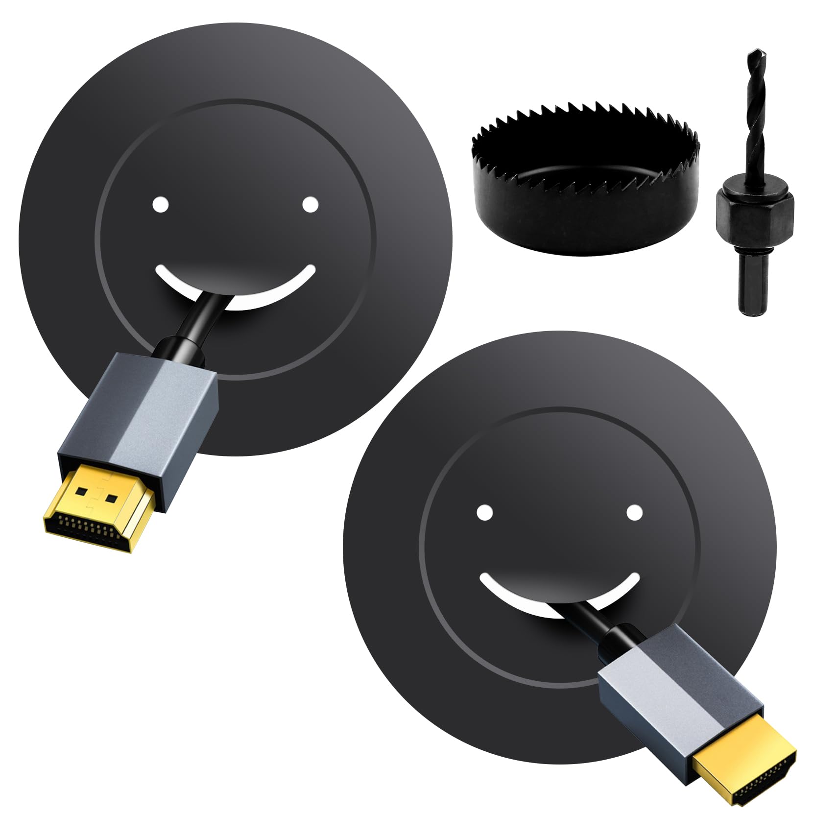 TV Cord Hider Kit - Comprehensive in-Wall Cable Management Solution for Wall-Mounted TVs