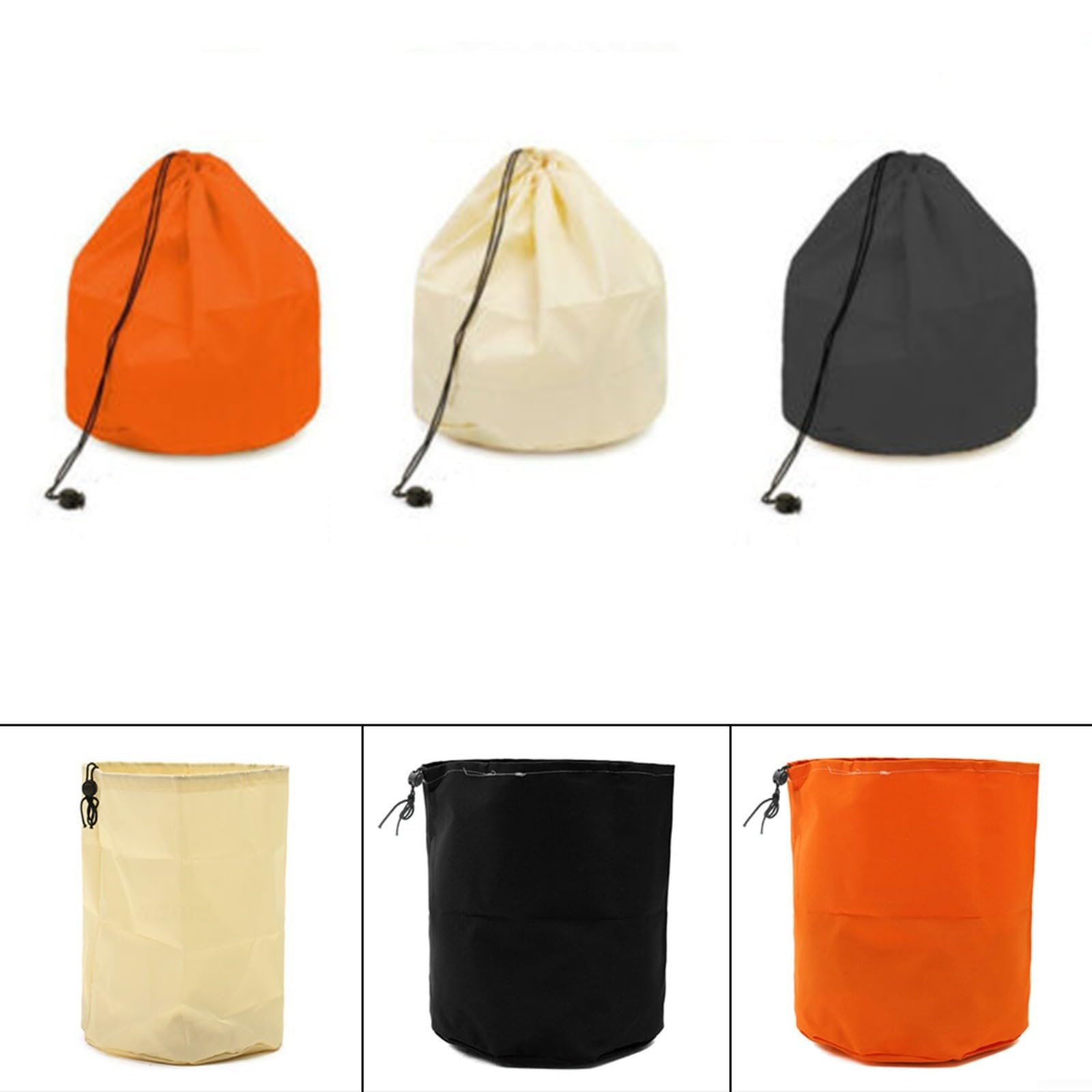 Housse de moteur pour débroussailleuse, 1 pièce pour tondeuse à gazon, anti-poussière, étanche, sac d'accessoires (orange)