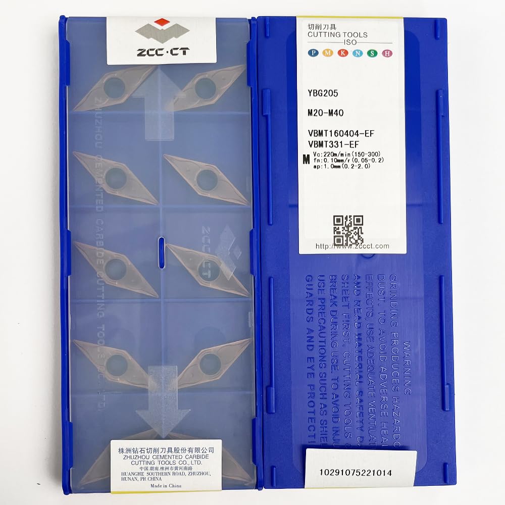 VBMT160404-EF YBG205 CCMT CNC Turning Insert Tough and Wear-Resistant
