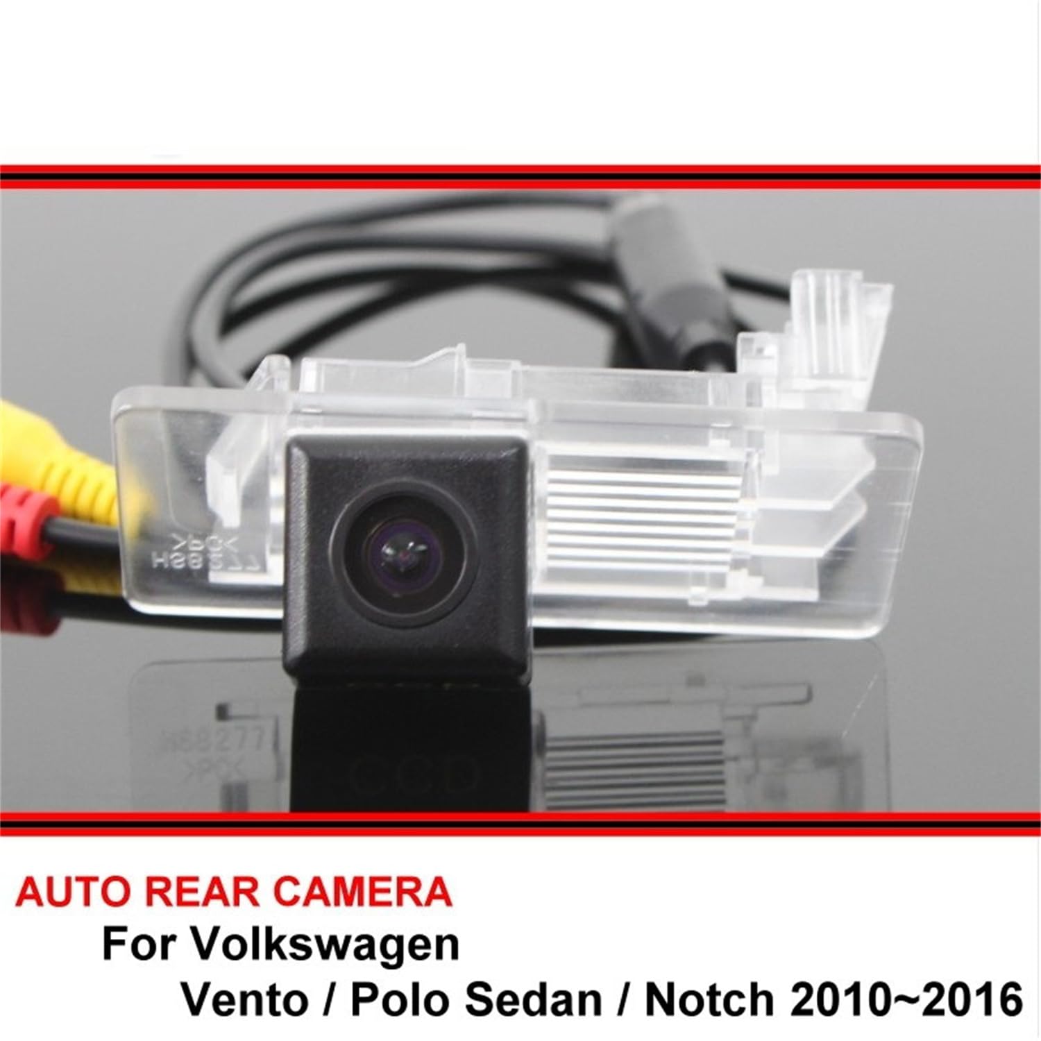 Zamiennik kamery cofania samochodu do VW Vento VW Polo Sedan Notch, wodoodporna antywibracyjna kamera cofania noktowizor HD, uchwyt A bez kamery (normalna/D-wireless N bez LED)
