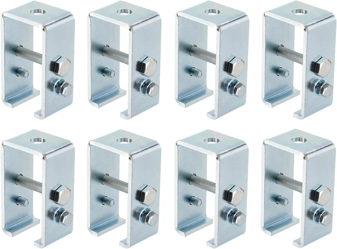 Upgrade Channel Trolley Track Hanger Bracket for UNISTRUT Strut Channel, 1-5/8 Intermediate Support Hange Bracket for All 1-5/8" Channel Trolley Track(8 Pack)