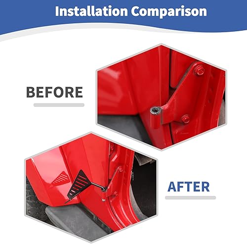 Miniatura 2 de RT-TCZ para Wrangler Pedales de descanso Pedales para Jeep Wrangler JK JKU JL JLU para Jeep Gladiator JT Accesorios de metal negro 2 unids