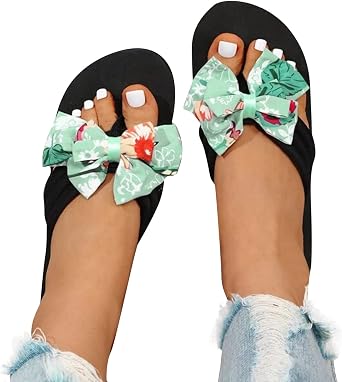 Black Womens Sandals Flat, Womens Fashion Slippers Peep-Toe Summer Casual Clip Toe Beach Sandals Lace-Up Comfortable Cute Sandals