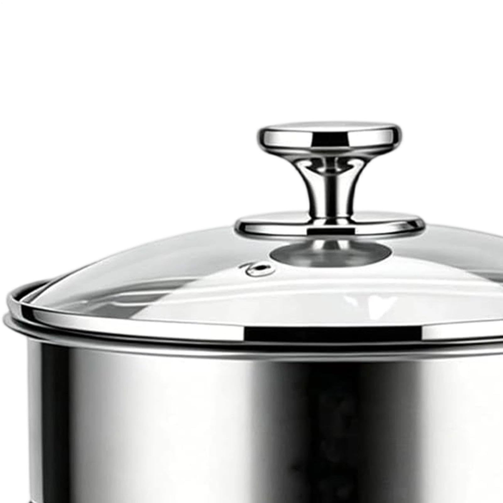 Pentola in Acciaio Inossidabile Multiuso in Acciaio Inossidabile dotato di | Set Di Casseruola Per Cottura E Vapore per Cucinare Friggere Bollire Sobbollire Zuppe Salse