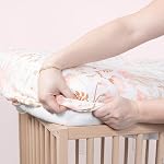 The Peanutshell 4-Pack Fitted Crib Sheet Set - Super Soft & Breathable Baby Girl Crib Sheets, Nursery Decor, Fit for Standard Mattress Cover- Whimsical Floral