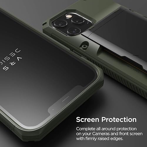 Miniatura 5 de VRS DESIGN Damda Glide Pro - Funda para iPhone 12 Pro Max, con 4 tarjetas Premium Robusta Semiautomática Funda para tarjeta de crédito para iPhone