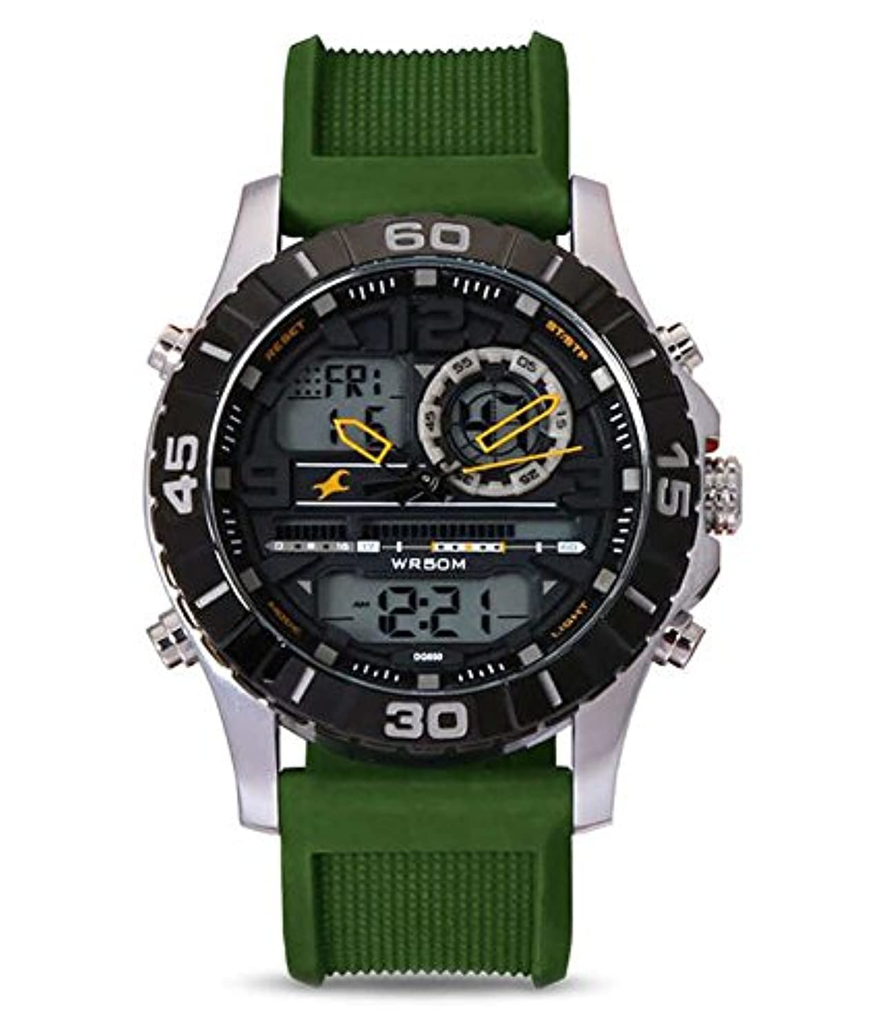 See full amazon price history chart for Fastrack Men Silicone Analog Black Dial Watch - Nm38035Sp01 / Nl38035Sp01, Band Color-Green Fastrack Men Silicone Analog Black Dial Watch - Nm38035Sp01 / Nl38035Sp01, Band Color-Green (B06ZYRHNVQ) Amazon Price History, Amazon Price Tracker