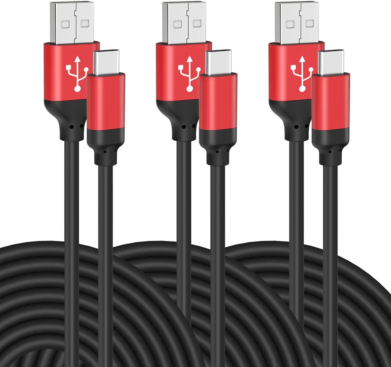 🔥 Type C Charging Cable Fast Charge, MIVINE 3Pack 10 ft USB to USB C Fast Charger Cable for Samsung Galaxy S20 S10 S9 S8 Note 20 10 9 8 Google Pixle LG G8 G7 V60 V50 V40 K51 Moto G Z4 Wireless Stand
