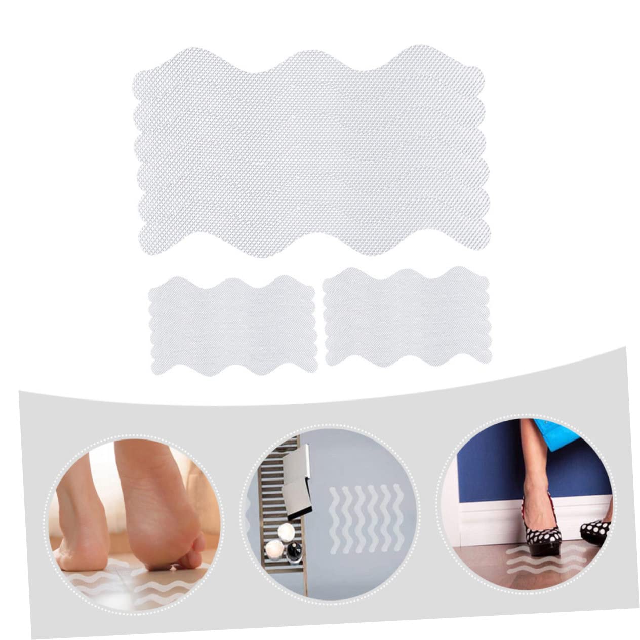 IMIKEYA 90piezas Tiras Antideslizantes Decorativas para Baño y Cocina De Pegatinas Impermeables y Antideslizantes para Superficies Húmedas Fácil Instalación y Uso Seguridad Baños y
