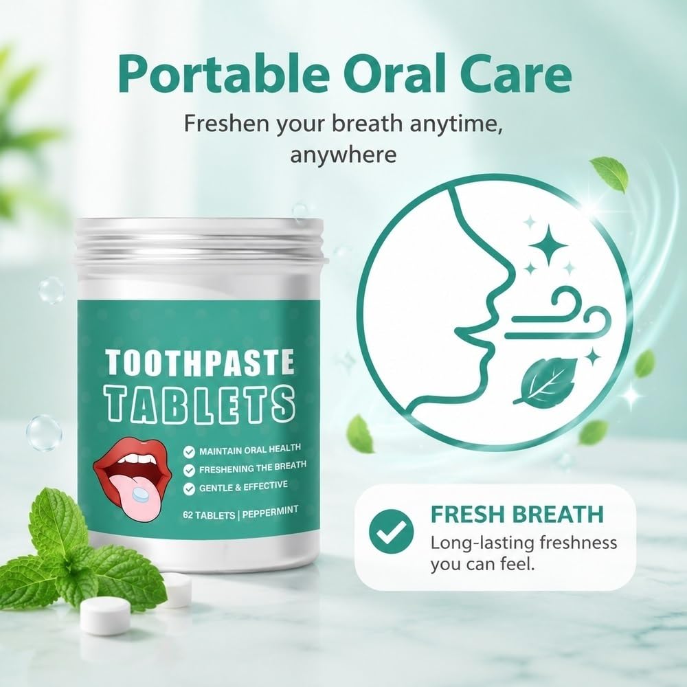 Compresse di dentifricio masticabili alla menta fresca Alito fresco a lunga durata