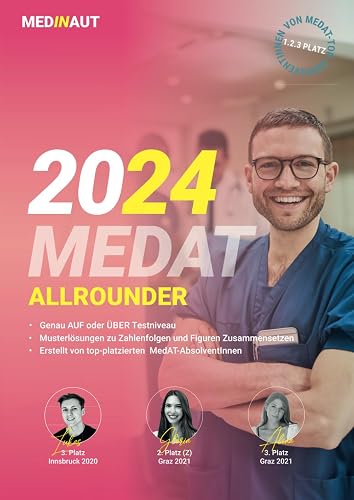 MEDINAUT: MedAT | KFF-Allrounder: 1000 testnahe Aufgaben für den kognitiven Teil | Erstellt von Top-Platzierten MedAT-AbsolventInnen (1. - 3. Platz) | ... für den Medizinaufnahmetest in Österreich