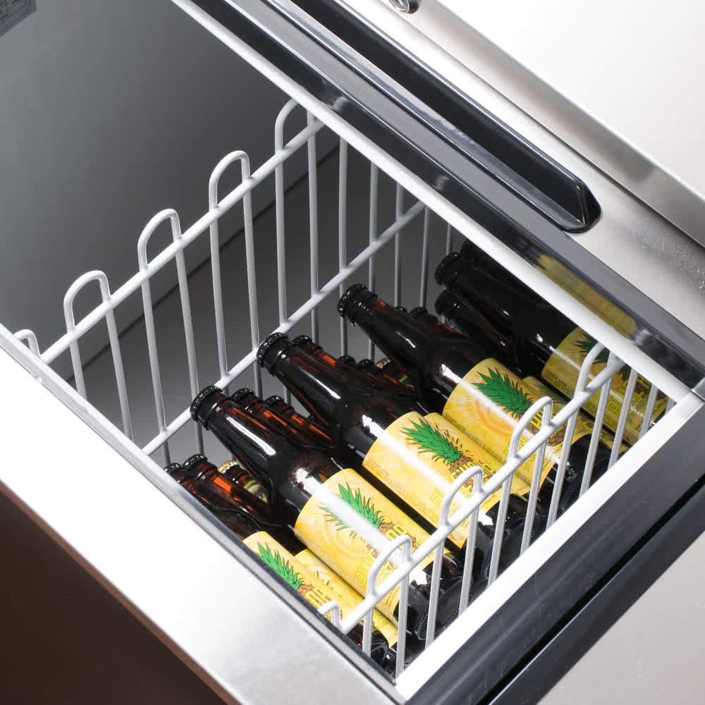 Peakcold Deep Well Horizontal Bottle Cooler; Slide Top Bar Refrigerator; 36" W on Fridge.com - View 4