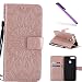 Produktbild COTDINFOR Huawei Honor 7X Protective Standing Hülle Elegant PU Tasche Leder Flip Schutzhülle im Bookstyle Kartenfächer Magnet Etui Schale für Huawei Honor 7X Rose Gold Sunflower KT