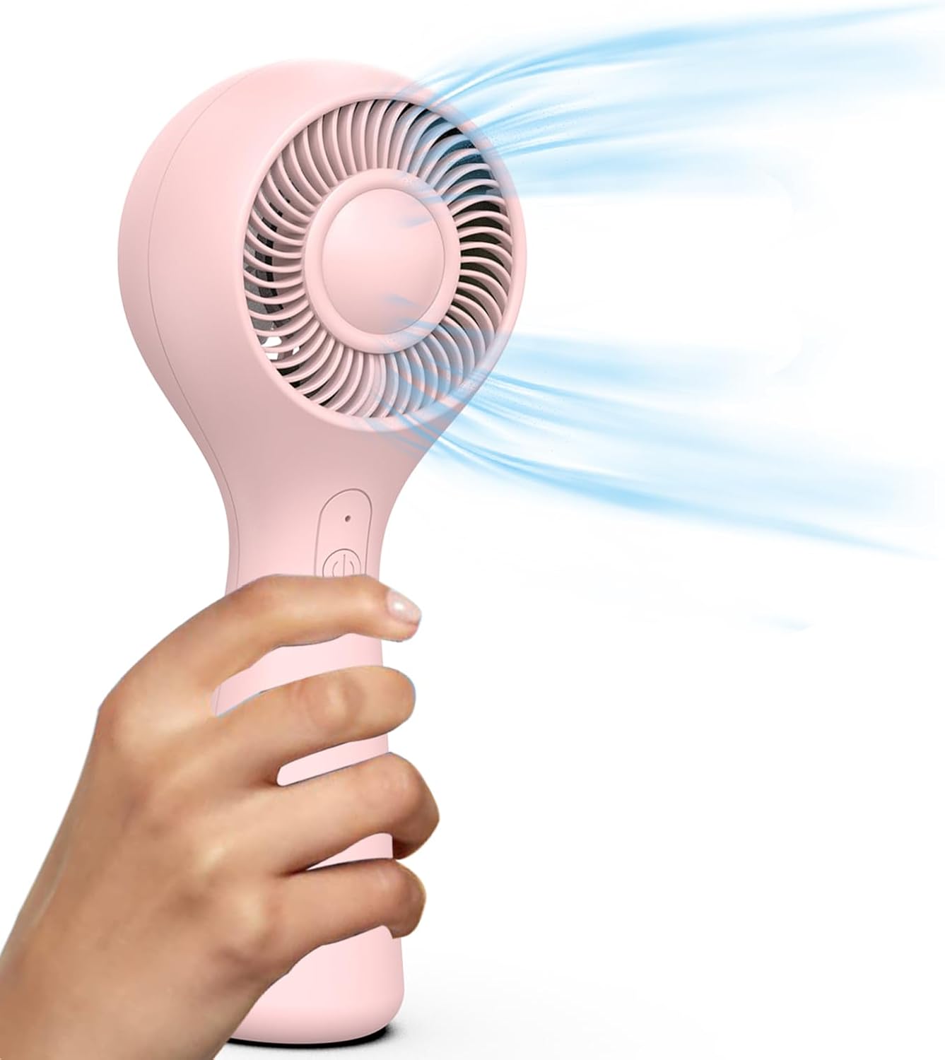 3 Speed USB Rechargeable Portable Desk Fan with Hanging Strap, Ultra Quiet Personal Fan for Makeup Setting, Office, Travel, Outdoor | Fits in Purse, Lightweight & Battery Operated