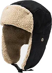 Chapéu caçador térmico de inverno para homens e mulheres chapéus de clima frio Russo Ushanka boné de neve chapéu de ciclismo Earflap