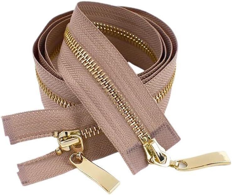 80/100/120 センチメートルダブルスライダー 5# 金属ジッパージャケットコート縫製ジッパー修理キット DIY 衣類自動ロッ