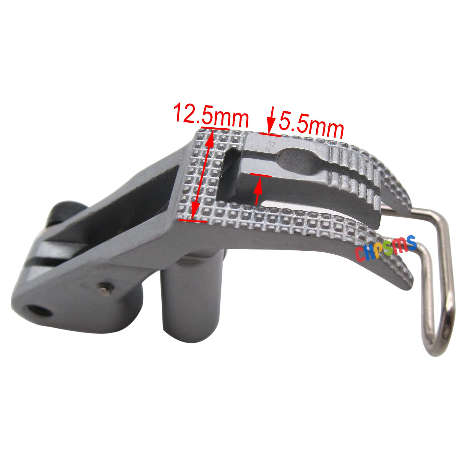 CKPSMS Marque : pied de marche à double bout denté compatible avec/remplacement pour Juki LU-1509, LU-1520, LU-2210, LU-2220 Durkopp Adler Brand 367, 467, 767, 867, 1767 (total de 4 lots)