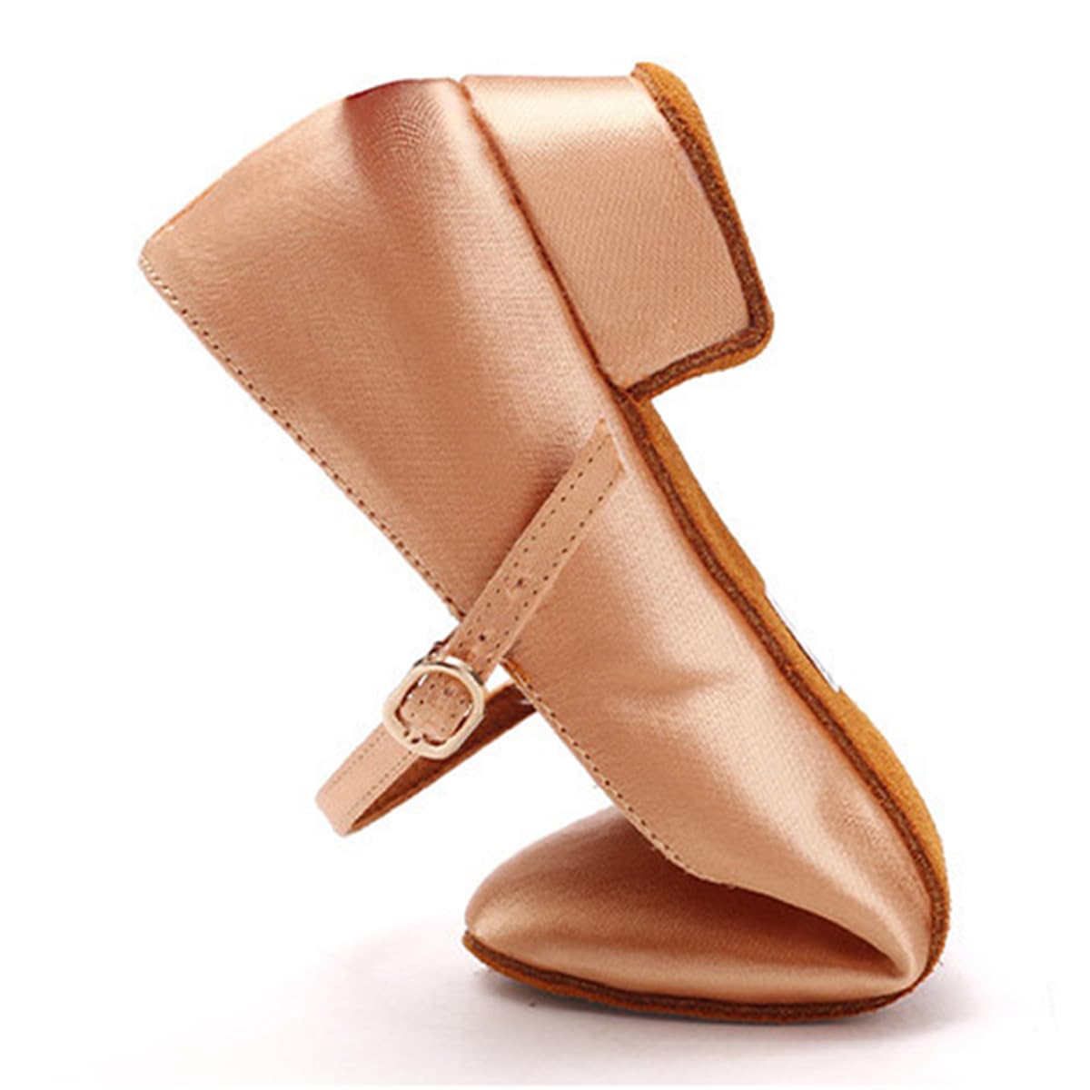 Zapatos de Baile Latino Mujer Cerrados Tango Zapatos de Baile Tango Salsa Bachata Moderno Vals con Tacón de 3.5cm Suela de Ante