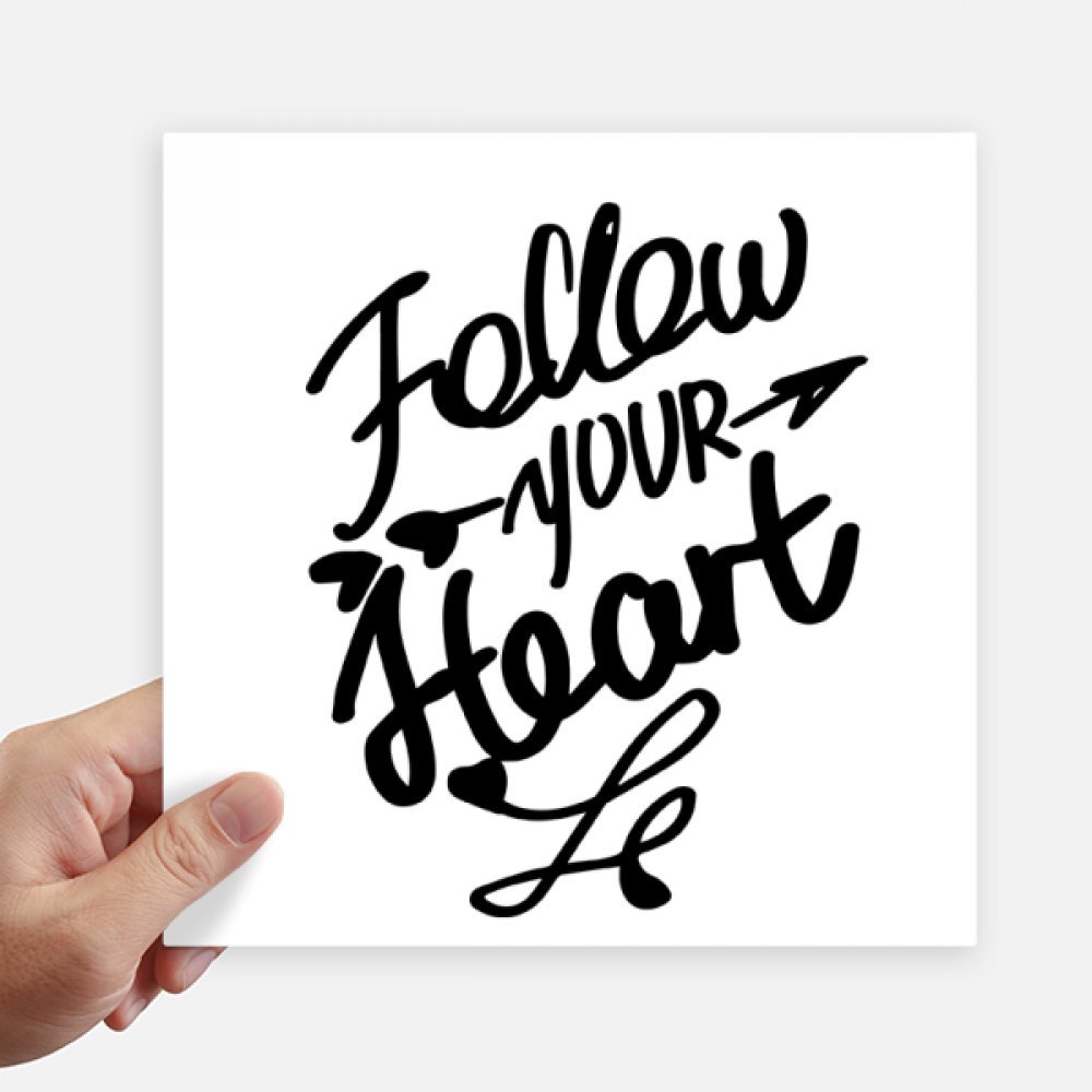 Autocollant citation Suivez Votre Coeur pour une déco inspirante
