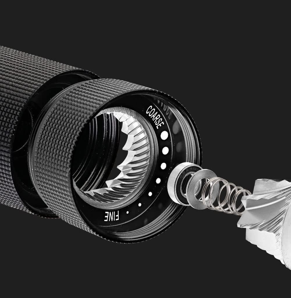 Manual Coffee Grinder, Stainless Steel Conical Burr Coffee Grinder, Hand Coffee Grinder with Adjustable Setting, for Espresso to French Press (Color : Coffee)