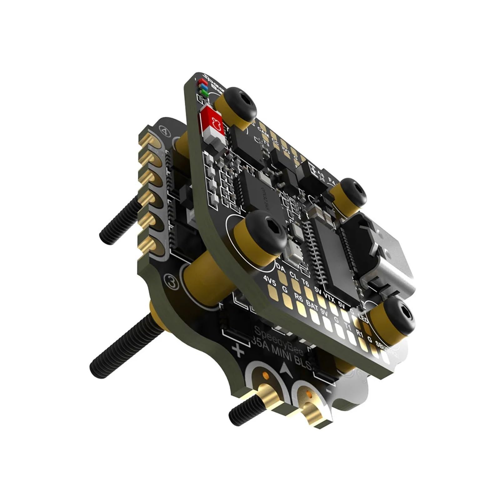 Kompatibel mit SpeedyBee F405 Mini Flight Controller mit BLS 35A Mini V2 20x20 4-in-1 ESC. Kompatibel mit RC FPV Racing Drone (Color : Only 4-in-1 35A ESC)