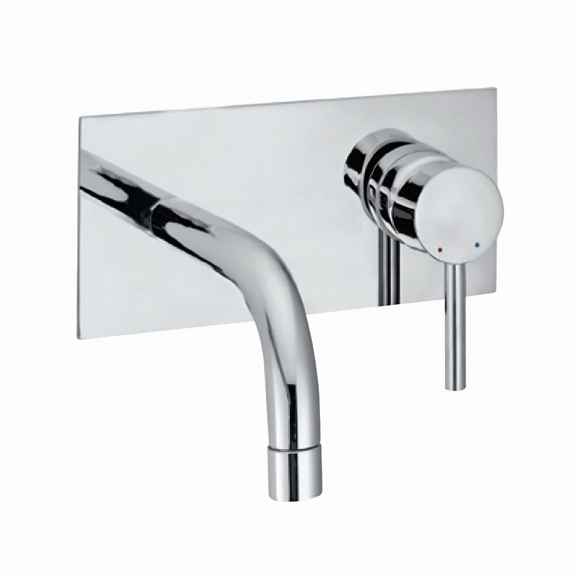 JAQUAR Florentine Series Wall Mounted HOT and Cold Basin Mixer/TAP (Chrome) | Right Hand Side Lever, Brass Body Water Tap/Faucet/Cock for Bathroom/Kitchen Wash Basin | FLR-CHR-5233NK-image-5