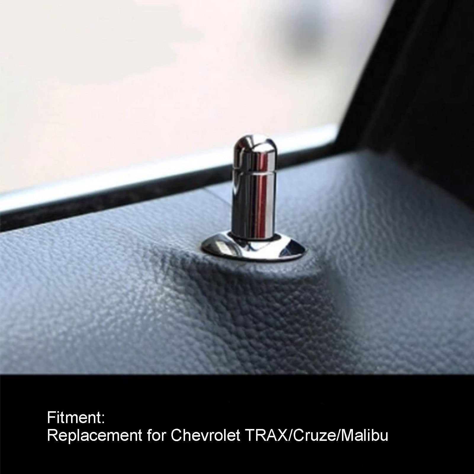 OVAQUIXI 8pcs Car Door Lock Pin, ABS Chrome Replacement Car Door Lock Knob Cover Trim Inner Door Lock Pin for Cruze/Malibu - Image 3
