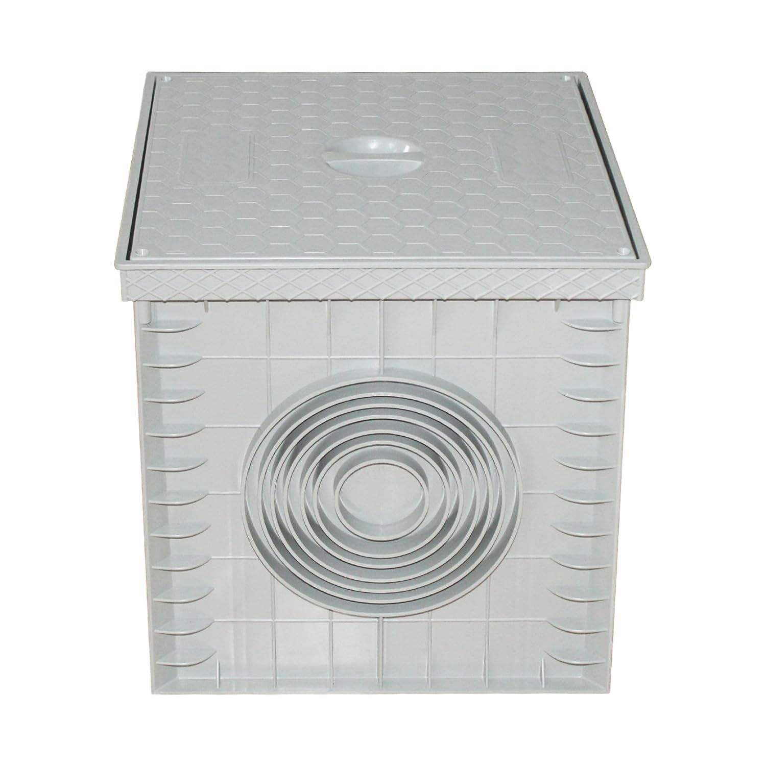 Arqueta electrica estanca para telecomunicaciones caja de conexión eléctrica exterior impermeable plástico subterránea distribución cables de derivación registro plástica (400x400x400mm)