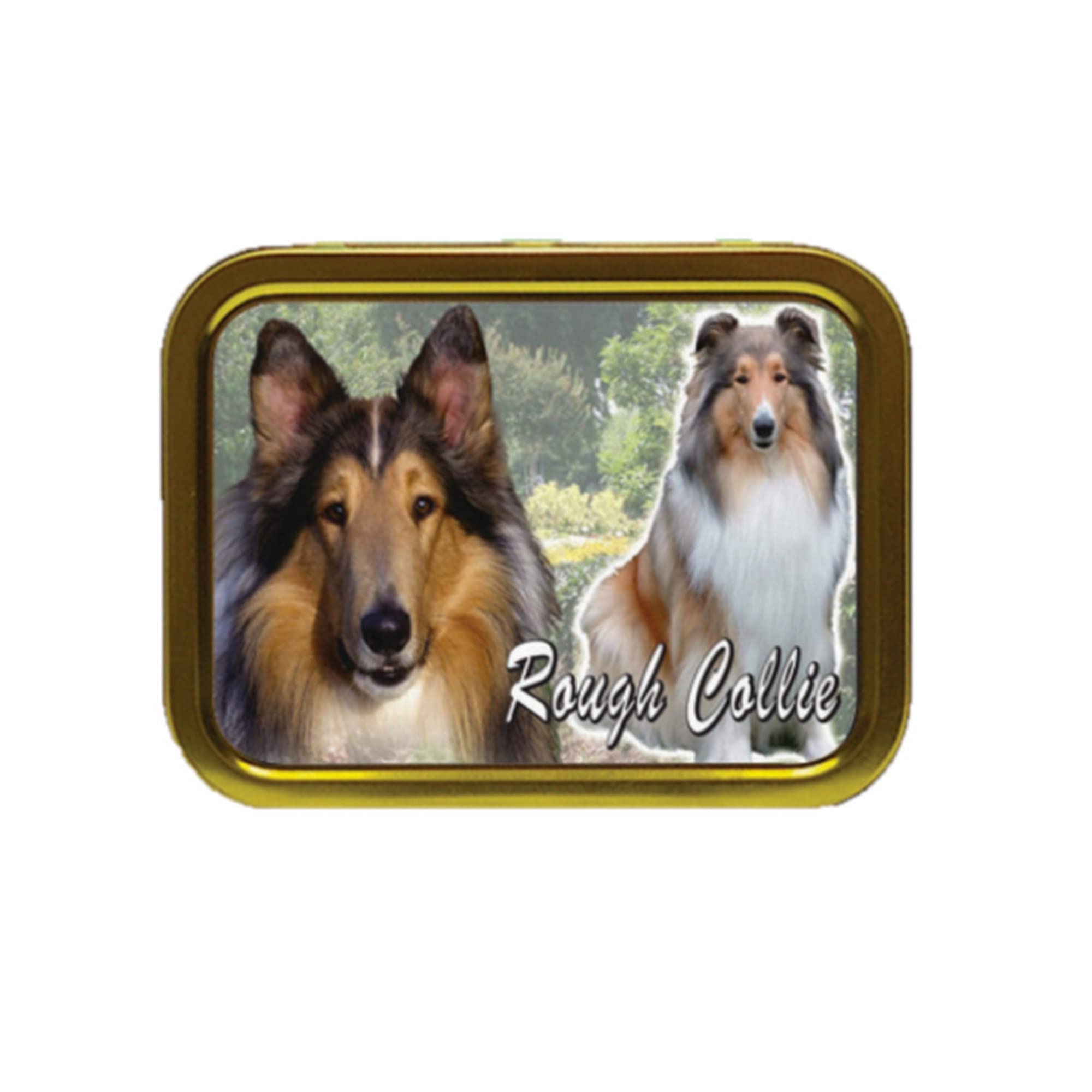 Personalised Gift Products Rough Collie Dog Breed Tobacco Tin & Products Gift
