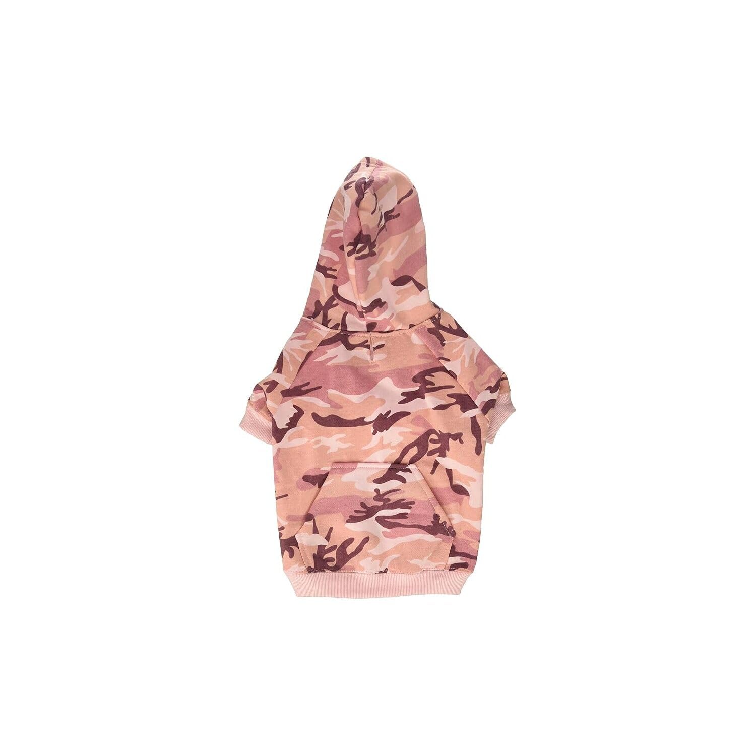 Sweat à capuche pour chien camouflage rose Casual Canine M 33 cm