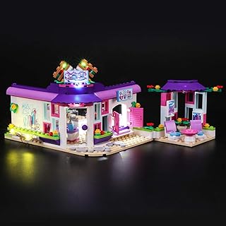 BRIKSMAX Kit di Illuminazione a LED per Lego Friends Il caffè degli Artisti di Emma, Compatibile con Il Modello Lego 41336 Mattoncini da Costruzioni - Non Include Il Set Lego