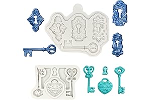 Vintage Key Fondant and Clay Molds