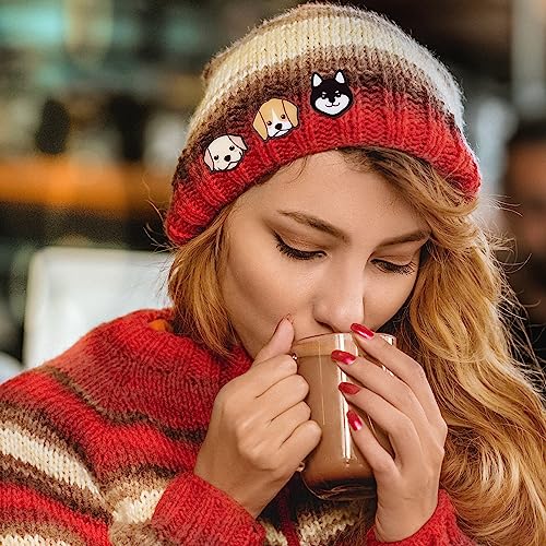 Image of Ornaland 16 Pieces Acrylic Animal Dog Brooch Pins Set Cute Cartoon Puppy Badges Label Pins Creative Backpack Pins Jewelry for Jackets Clothes Hats Decorations
