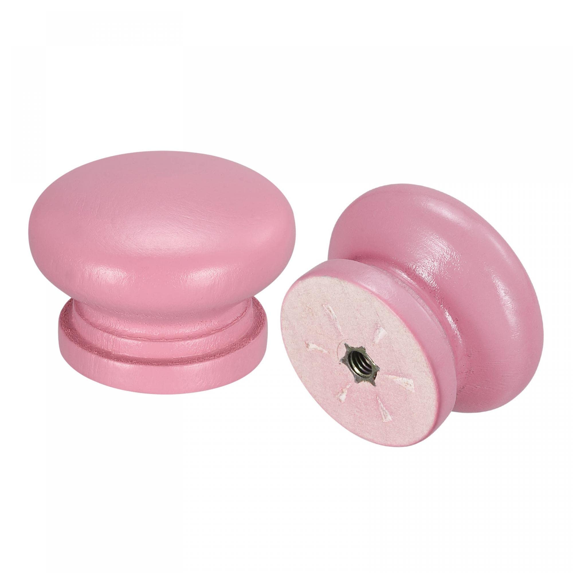 Boutons De Porte De Bois Rond Champignon Boutons De Tiroir Peint