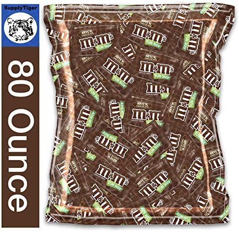 Bundle of M&M's (5 POUNDS) Candy Box Milk Chocolate Fun Size Office Snacks