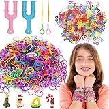 【Inspire Creatividad y Concentración】Este gomas pulseras puede ayudar a sus hijos a dar rienda suelta a su creatividad. El gomitas para hacer pulseras también es una actividad popular entre padres e hijos, el gomas para hacer pulseras se puede utilizar para hacer juguetes para colgar mochilas, pulseras, cintas para el pelo, colgantes, latas de pulseras de goma. ser compartido con amigos, es una gran herramienta para construir amistades.