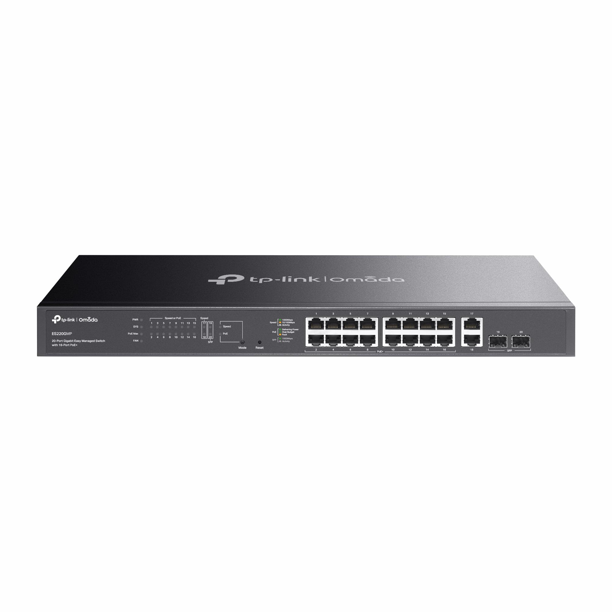 ルーター・ネットワーク機器 TP-Link 16-Port PoE+ Switch TL-SG1016PE | 16-Port Gigabit Easy Smart PoE Switch with 8