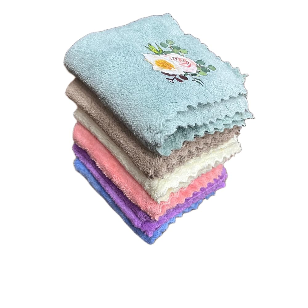 handkerchief multicolor cotton microfiber floral print for women| pack of 12