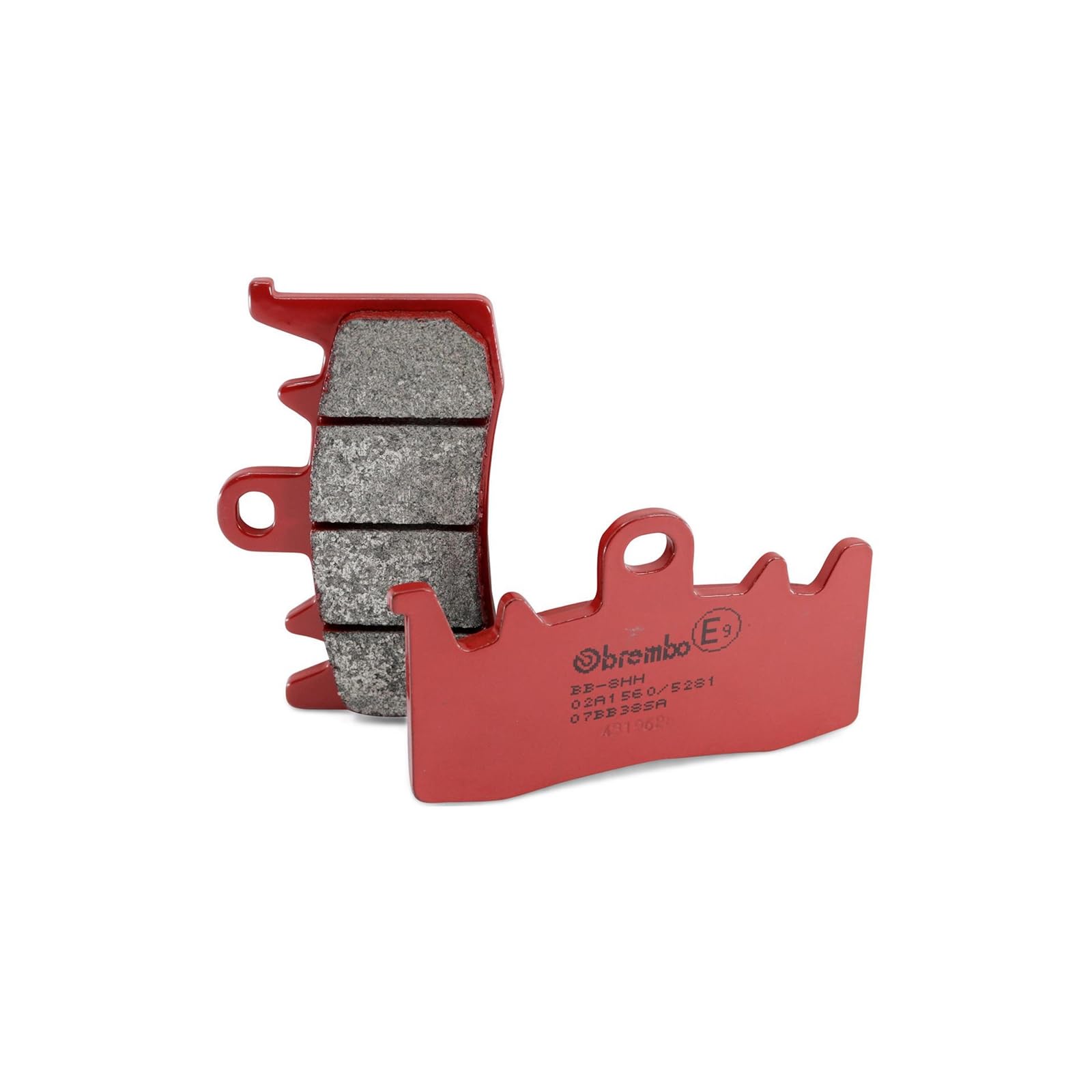 Brembo 07BB38SA Plaquettes de frein avec ABE/avant en métal Sinter/route | Jeu de garnitures pour moto côté frontal, homologation routière oui, dimensions 85,0 × 50,8 × 8,0 millimètres, un lot de deux