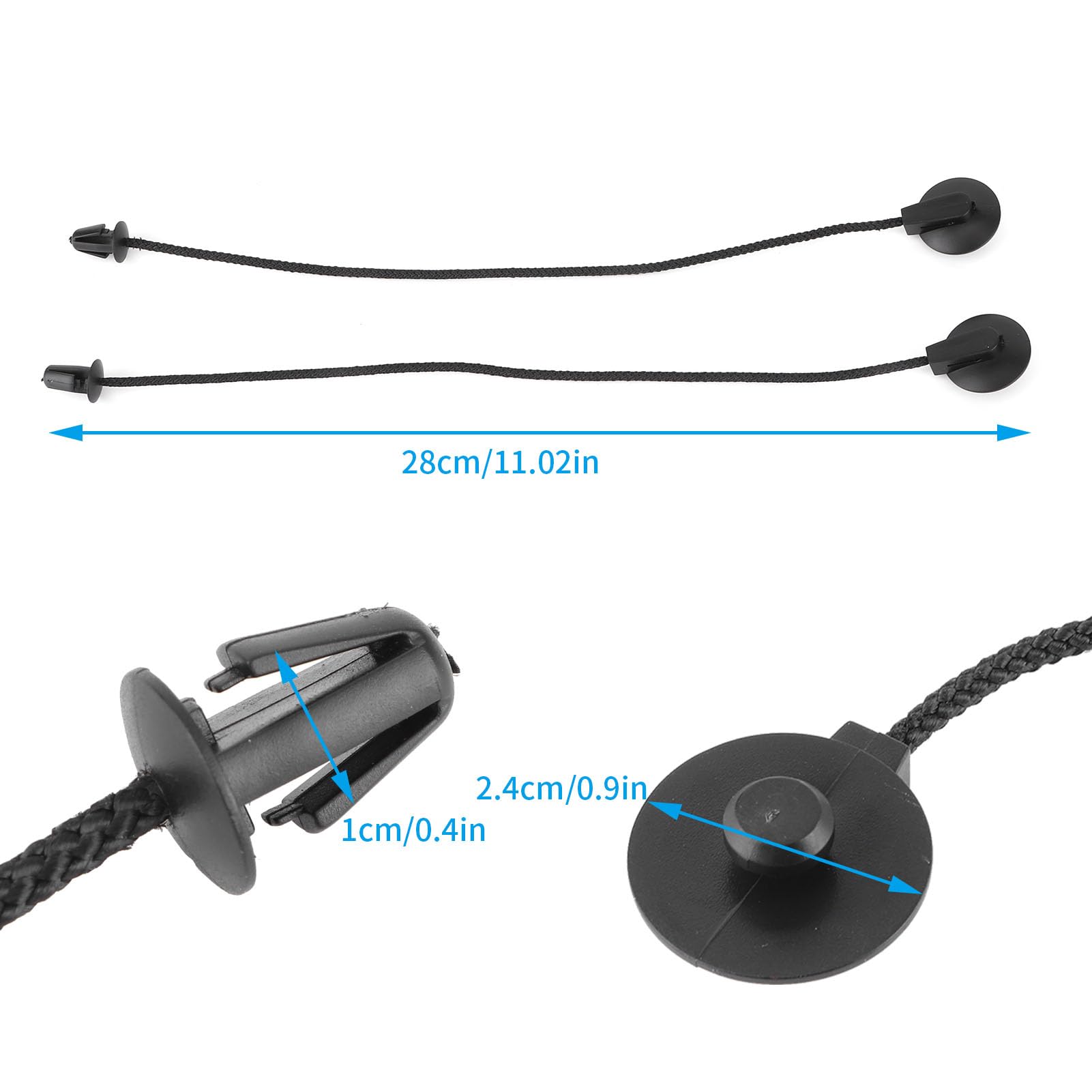 2 Szt. Sznurek do Mocowania Półek na Paczki, Sznurek CV6Z5846538A Pasuje do Do Focus MK3 2012-2017
