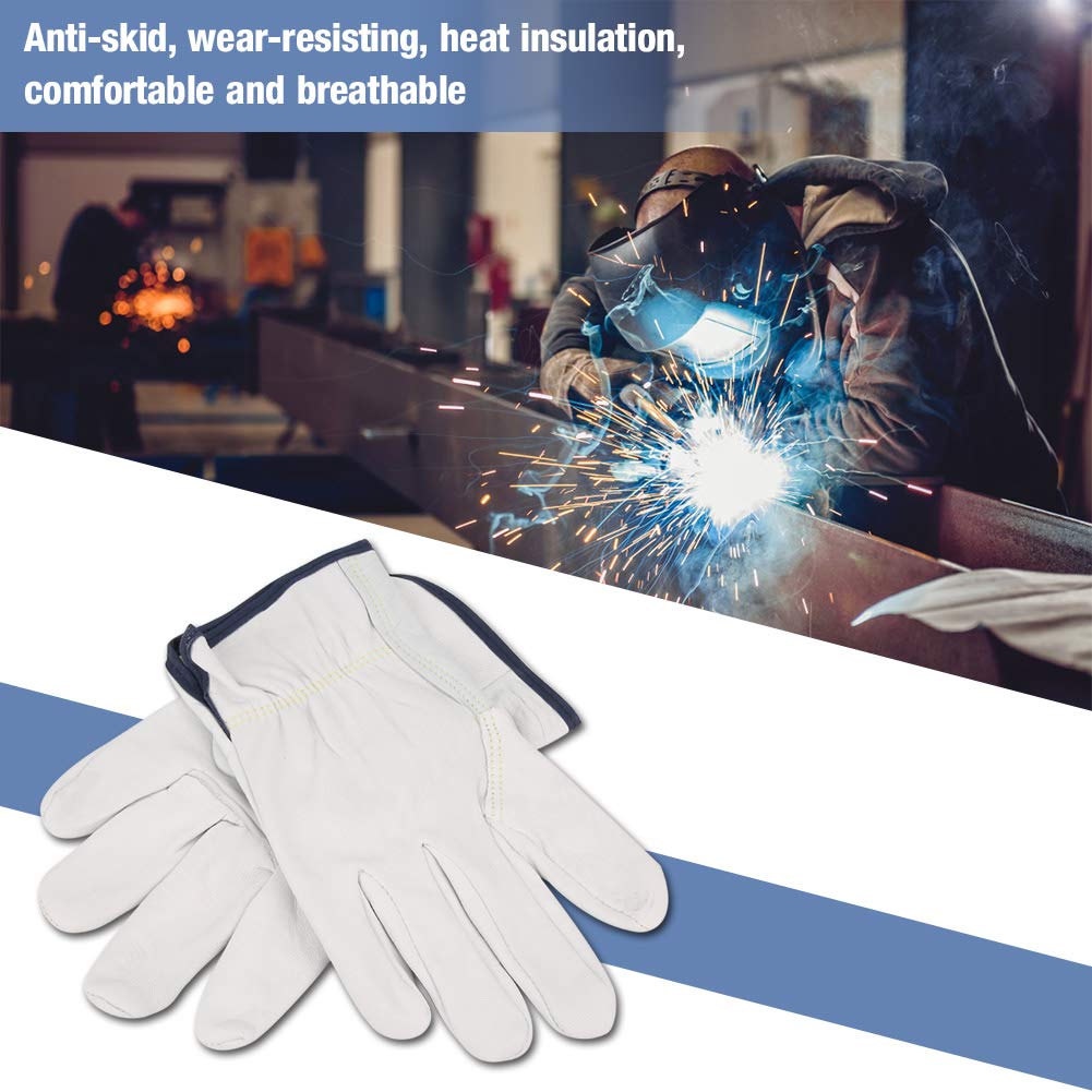 Respicefinem Super Soft Fire Resistant Grain Sheepskin Welding Gloves Tig Welding Glove Industrial Protective Products for Men