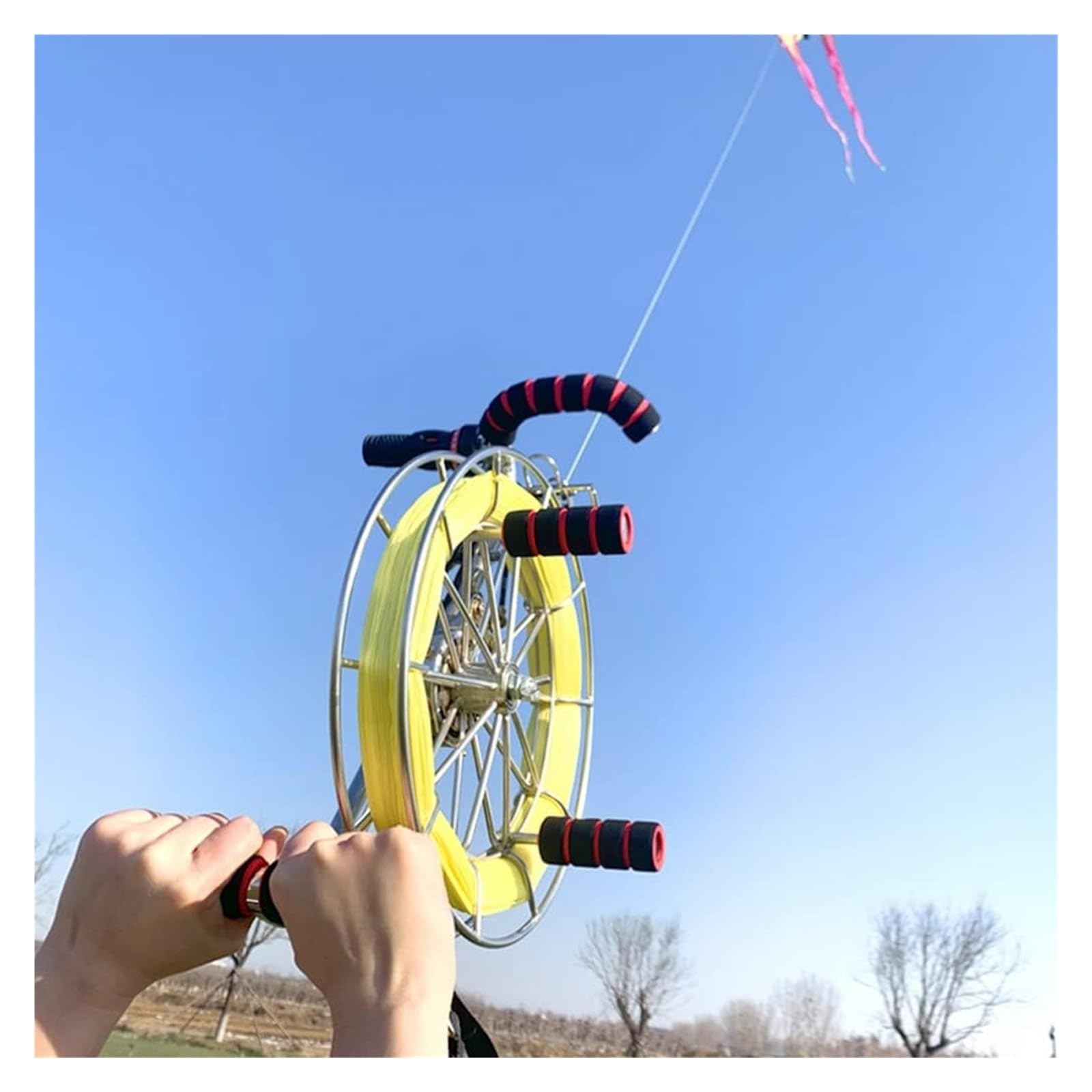 Drachenschnurwickler, Spule, Griffrad, große Wickelrolle für Outdoor-Schnurfliegen