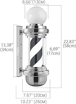 新品 黒×白チェック柄 ミニ アンティーク レトロ サインポール 屋内用 専用 新品 黒×白チェック柄 ミニ アンティーク レトロ サイン