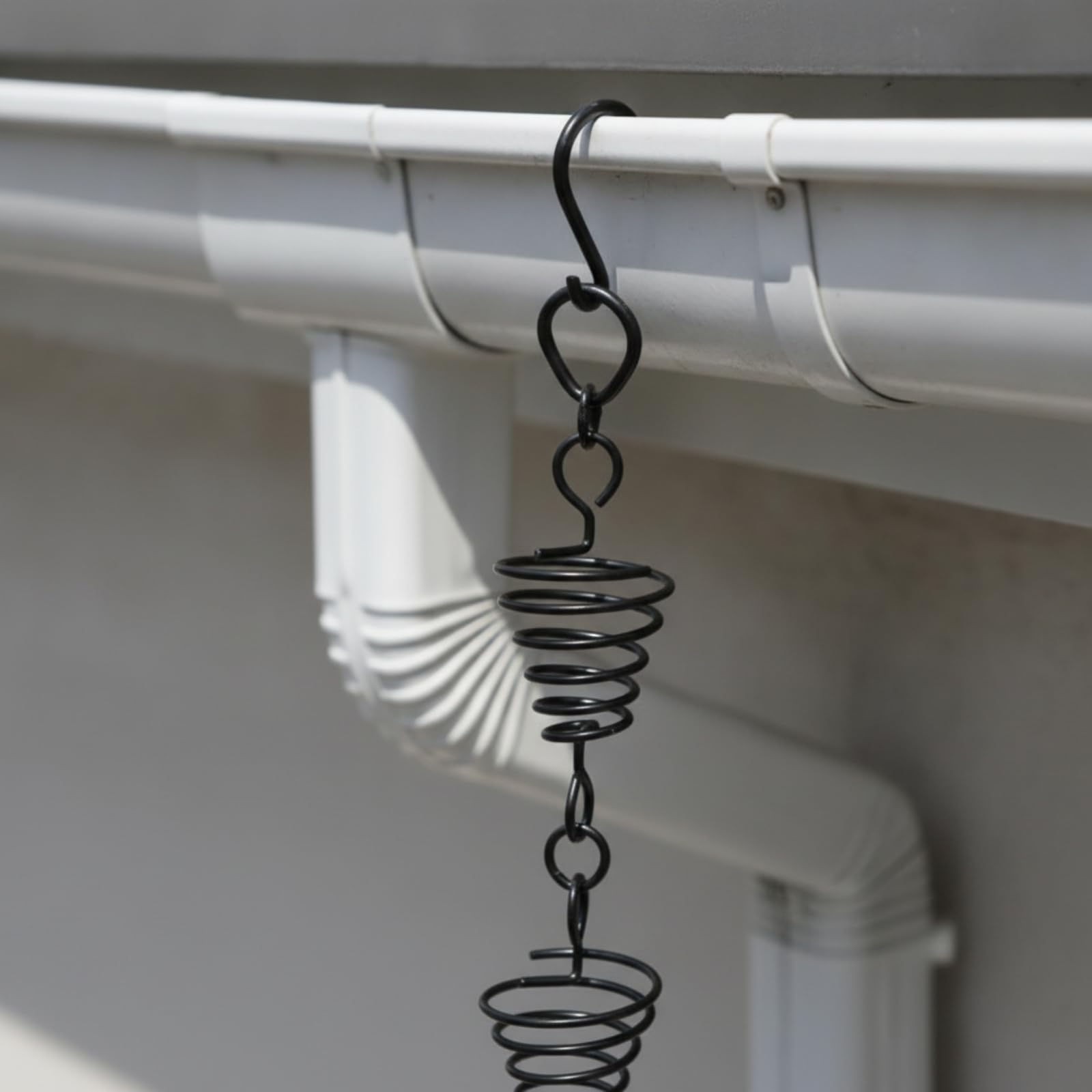 Colcolo Chaîne Pluie Extérieur | Finition Noire Élégae, Chaîne Pluie Cpelles, pr Terrasse