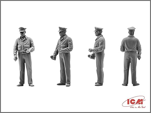 Miniatura 3 de ICM 48125 - Modelo de avión Mustang P-51B con pilotos de la USAAF y personal de tierra. Avión militar de plástico - Escala 148