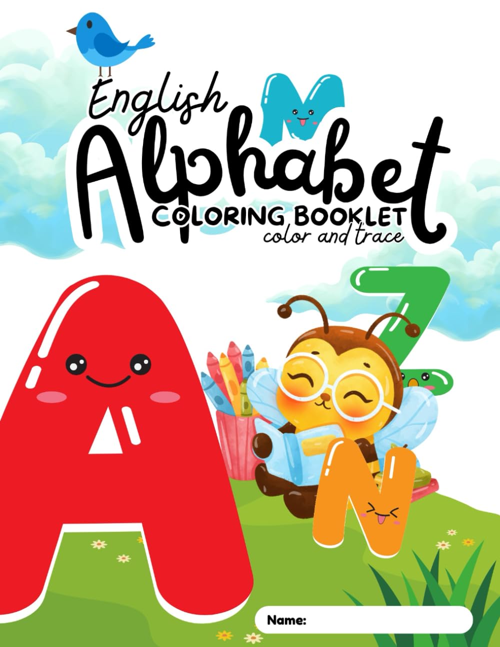 Cute Animals Coloring & Tracing Book For Kids